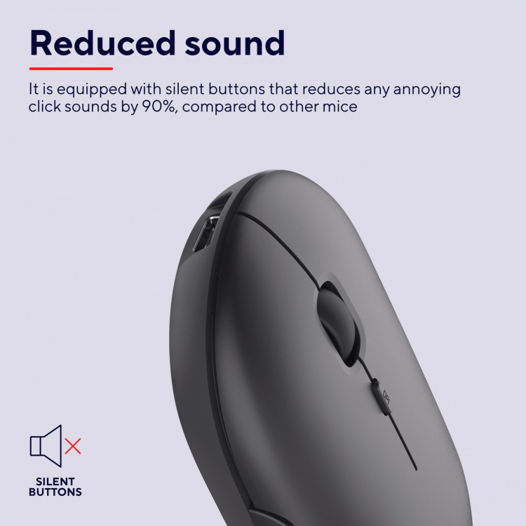 Trust Puck Trådlös mus laddningsbar Svart Trust Puck Trådlös mus laddningsbar Svart