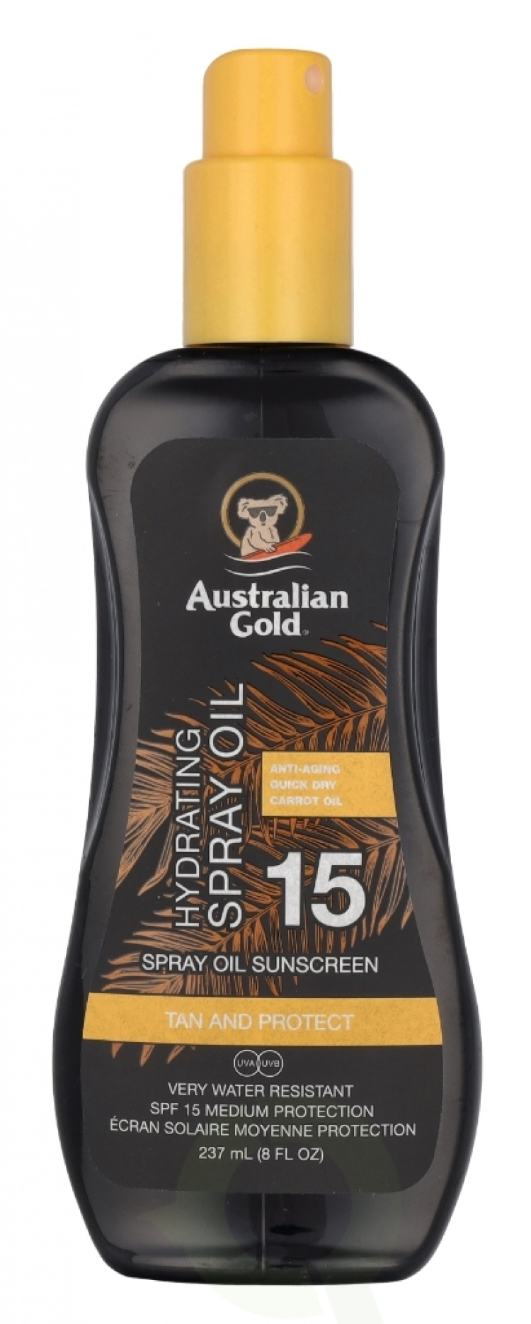 Australian Gold Carrot Spray Oil Sunscreen SPF15 237 ml Carrot Oil Formula