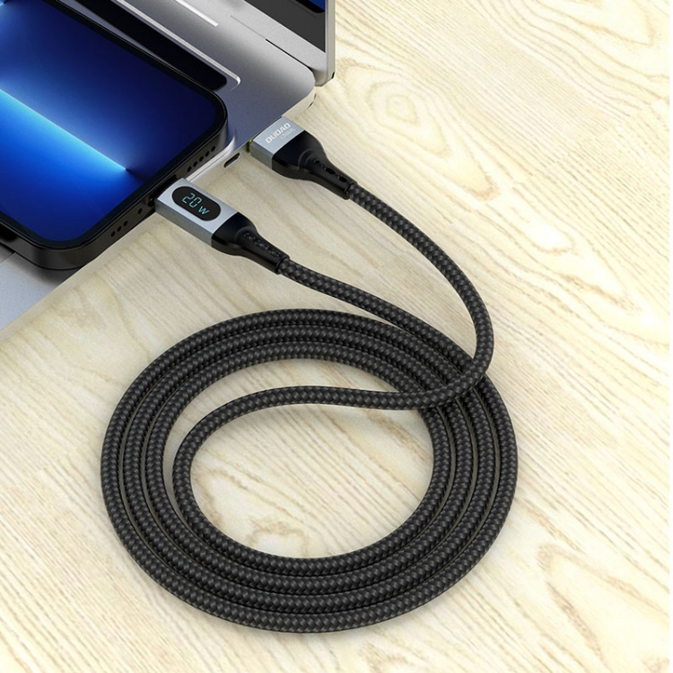 Dudao L7Max USB-A to USB-C cable 66W 1m black