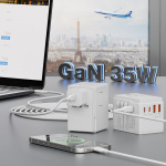 Dudao A35 Universal Travel Adapter Black