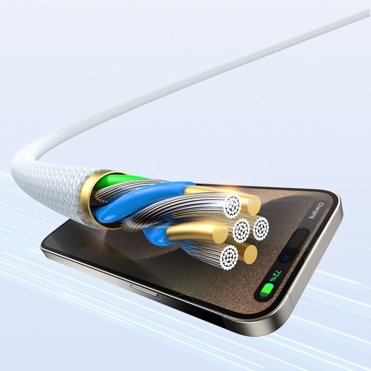 Dudao L6C USB-C to USB-C 60W PD 2m white