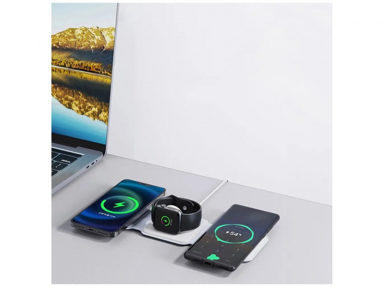 Dudao 3-in-1 induction charger Dudao A11N 15W - white