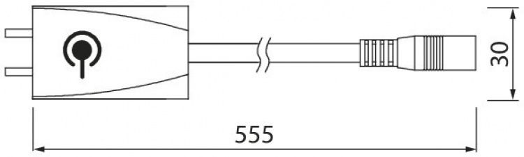 Airam Linear painokytkin liitosjohto, 0,5 m