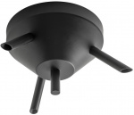 Airam Kattokuppi, kolmea ripustusjohtoa varten, musta Airam Kattokuppi, kolmea ripustusjohtoa varten, musta