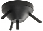 Airam Kattokuppi, kolmea ripustusjohtoa varten, musta Airam Kattokuppi, kolmea ripustusjohtoa varten, musta