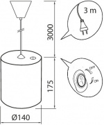 Airam Fiora kasvivalo riippuvalaisin, E27, valkoinen runko Airam Fiora kasvivalo riippuvalaisin, E27, valkoinen runko