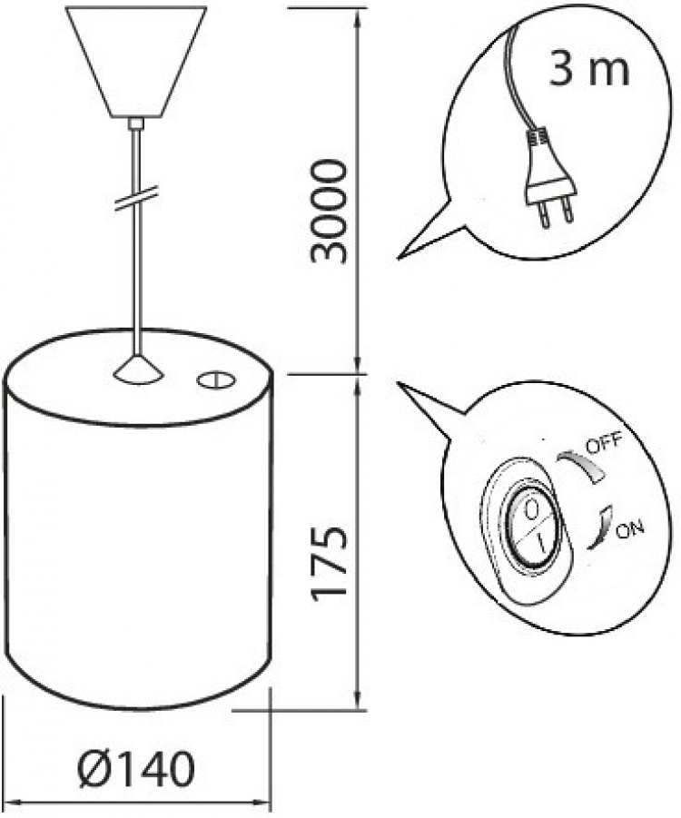 Airam Fiora kasvivalo riippuvalaisin, E27, valkoinen runko Airam Fiora kasvivalo riippuvalaisin, E27, valkoinen runko