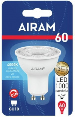 Airam LED PAR16, 4000K, 425 lm, GU10-kanta Airam LED PAR16, 4000K, 425 lm, GU10-kanta