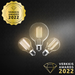 Airam LED G95 -lamppu, E27, 3000K, 470lm, kirkaskupuinen Airam LED G95 -lamppu, E27, 3000K, 470lm, kirkaskupuinen