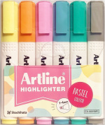 Artline Highlighter 660 Pastel -korostuskynät, 6 kpl Artline Highlighter 660 Pastel -korostuskynät, 6 kpl