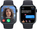Apple Watch Series 9 (GPS) 45 mm keskiyönsininen alumiinikuori ja keskiyönsininen urheiluranneke, M/L (MR9A3)