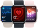 Apple Watch Series 9 (GPS) 45 mm keskiyönsininen alumiinikuori ja keskiyönsininen urheiluranneke, M/L (MR9A3)