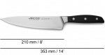 ARCOS Manhattan taottu kokkiveitsi, 21cm