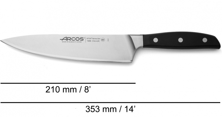 ARCOS Manhattan taottu kokkiveitsi, 21cm