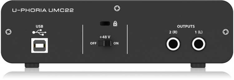 BEHRINGER U-Phoria UMC22 -äänikortti USB-väylään BEHRINGER U-Phoria UMC22 -äänikortti USB-väylään