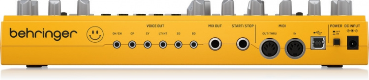 BEHRINGER RD-6 -analoginen rumpukone, keltainen