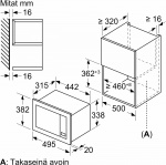 Bosch BFL523MW3 Serie 2 -mikroaaltouuni, valkoinen