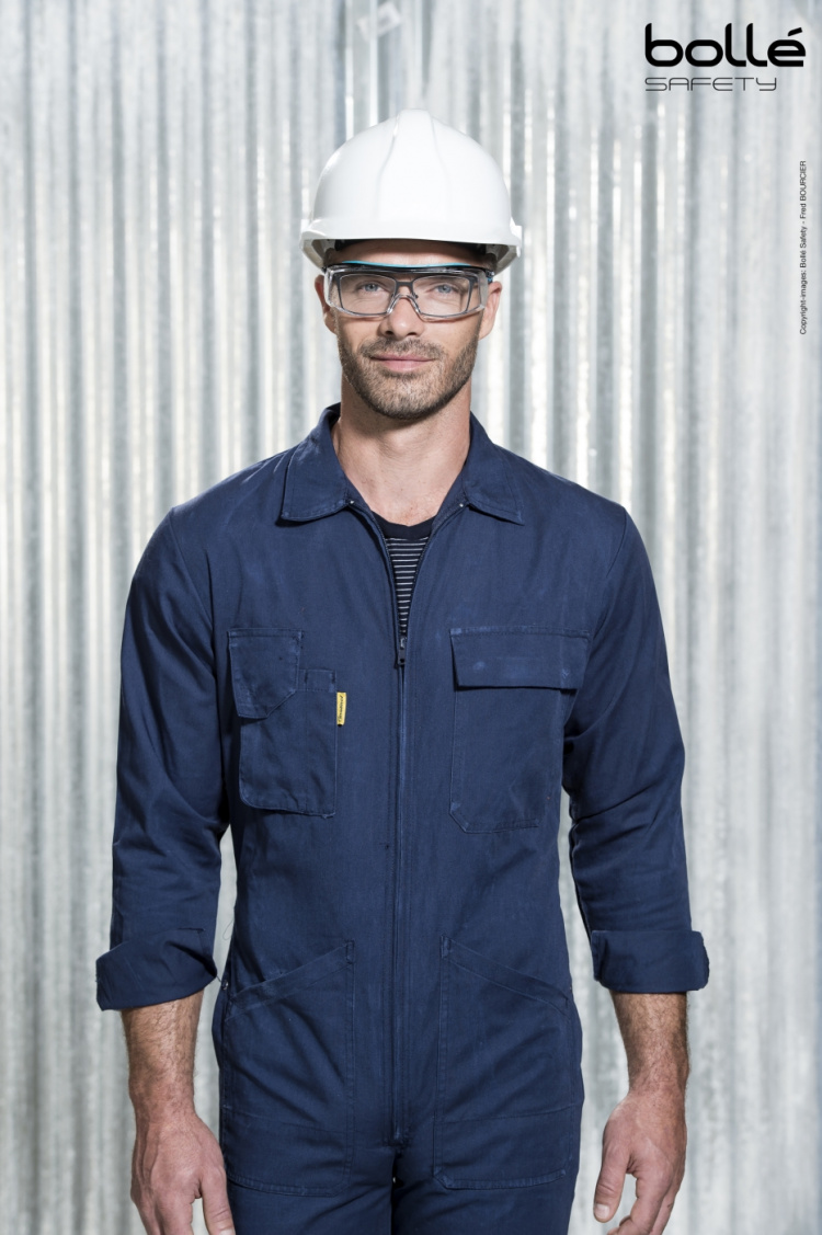 Bollé Tryon OTG -suojalasit, musta/sininen/kirkas