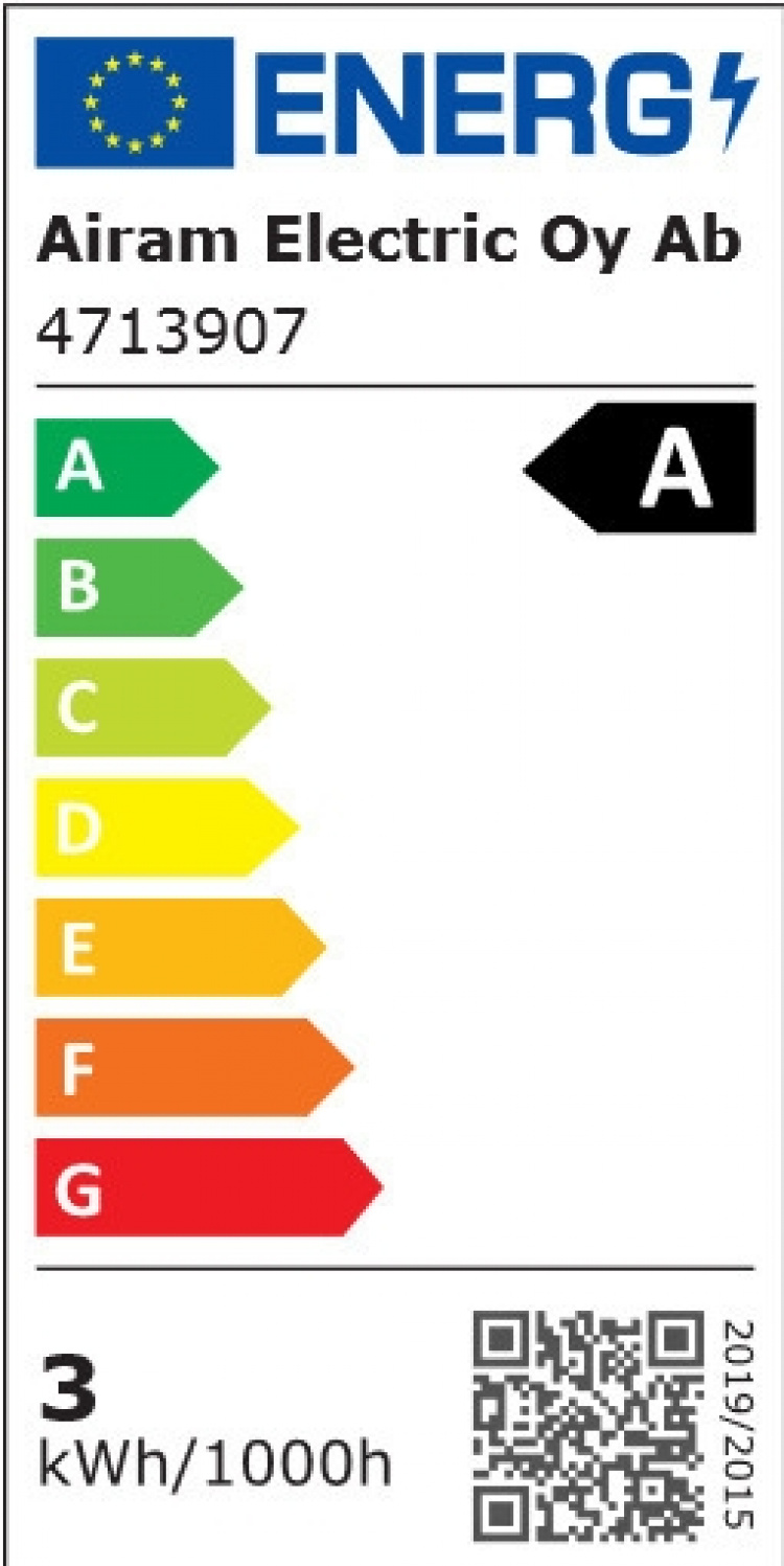 Airam LED A60 -lamppu, E27, 4000K, 470lm, kirkaskupuinen Airam LED A60 -lamppu, E27, 4000K, 470lm, kirkaskupuinen