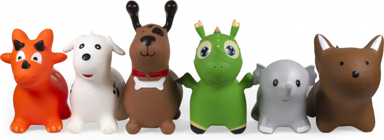 bo Jumping Animal Bouncer -pomppueläin, Green Dino