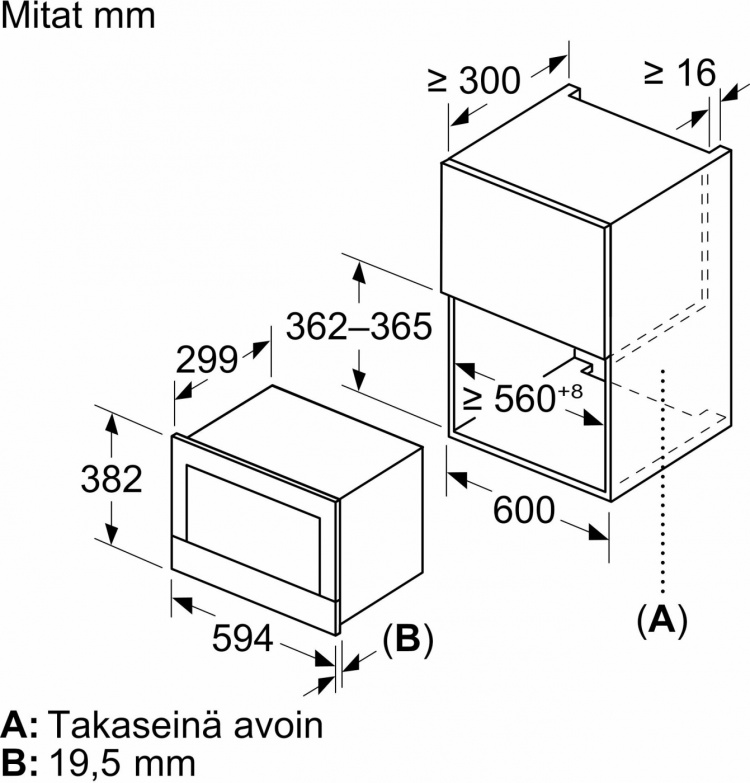 Bosch BFL7221B1 Serie 8 -mikroaaltouuni, musta