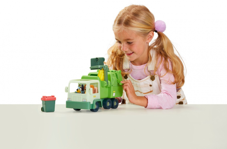 BLUEY roska-auto ja hahmot