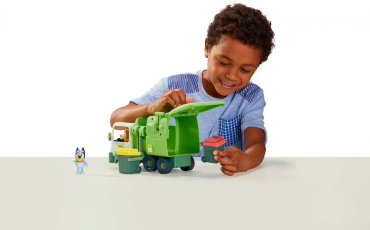 BLUEY roska-auto ja hahmot