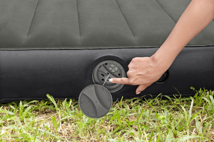 Bestway Tritech Air Mattress Queen -ilmatäytteinen varavuode, sisäänrakennettu pumppu, 203 x 152 x 25 cm