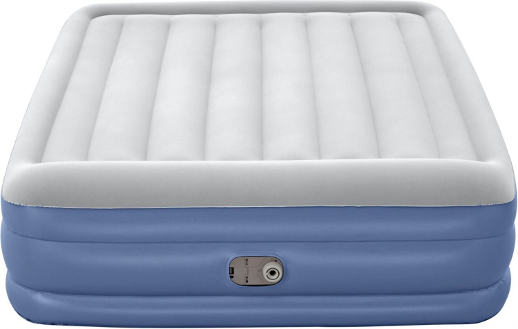 Bestway Tritech™ Air Mattress Queen -ilmatäytteinen varavuode, sisäänrakennettu pumppu, 203 x 152 x 46 cm