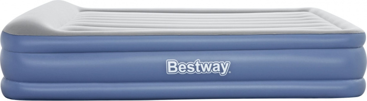 Bestway Tritech™ Air Mattress Queen -ilmatäytteinen varavuode, sisäänrakennettu pumppu, 203 x 152 x 46 cm