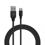 Devia kaapeli Gracious EC303 USB - USB-C 1,0 m 2,4A musta