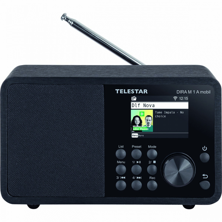 TELESTAR DIRA M 1 A Mobiili EWF Akkukäyttöinen mono monitoimiradio DAB+ / FM / Internet / Bluetooth Musta TELESTAR DIRA M 1 A Mobiili EWF Akkukäyttöinen mono monitoimiradio DAB+ / FM / Internet / Bluetooth Musta
