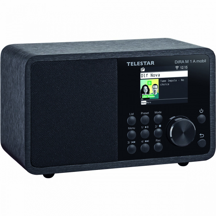 TELESTAR DIRA M 1 A Mobiili EWF Akkukäyttöinen mono monitoimiradio DAB+ / FM / Internet / Bluetooth Musta TELESTAR DIRA M 1 A Mobiili EWF Akkukäyttöinen mono monitoimiradio DAB+ / FM / Internet / Bluetooth Musta
