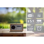 imperial DABMAN 30 Mobiili DAB+ / FM-radio Puu