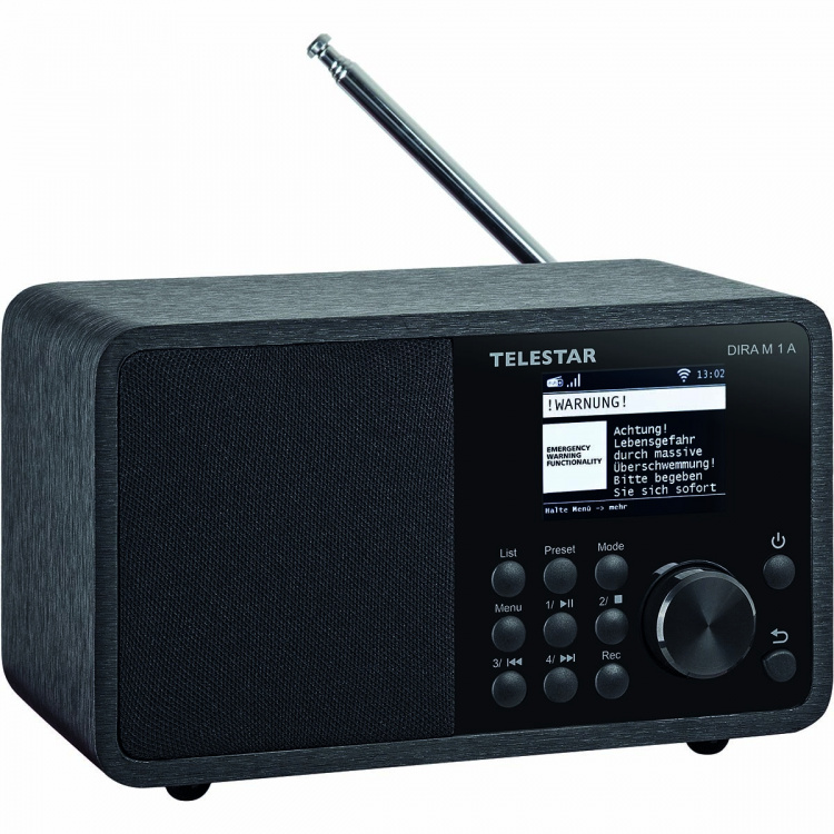 TELESTAR DIRA M 1 A EWF Kompakti mono monitoimiradio musta