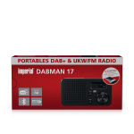 imperial DABMAN 17 kannettava DAB+/FM-radio Bluetooth-mustalla