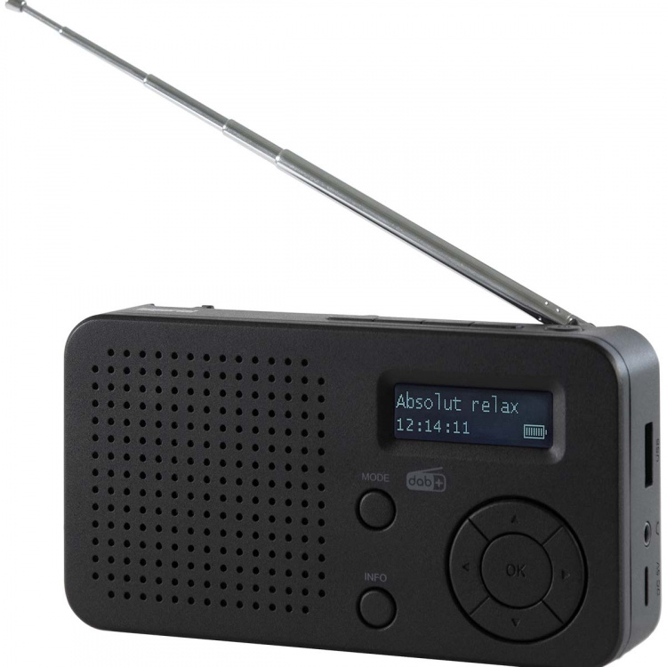 imperial DABMAN 17 kannettava DAB+/FM-radio Bluetooth-mustalla