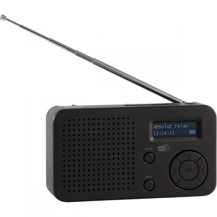 imperial DABMAN 17 kannettava DAB+/FM-radio Bluetooth-mustalla