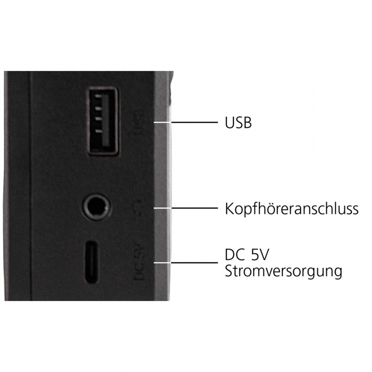 imperial DABMAN 17 kannettava DAB+/FM-radio Bluetooth-mustalla