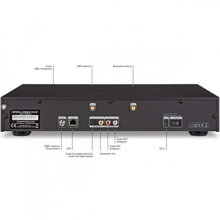 imperial DABMAN i510 BT monitoimiradio DAB+ / FM / Internet / Bluetooth Musta imperial DABMAN i510 BT monitoimiradio DAB+ / FM / Internet / Bluetooth Musta