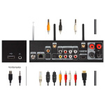 imperial DABMAN i560 CD All-in-one HiFi-järjestelmä vahvistimella ja CD-soittimella DAB+ / FM / Internet / Bluetooth Musta