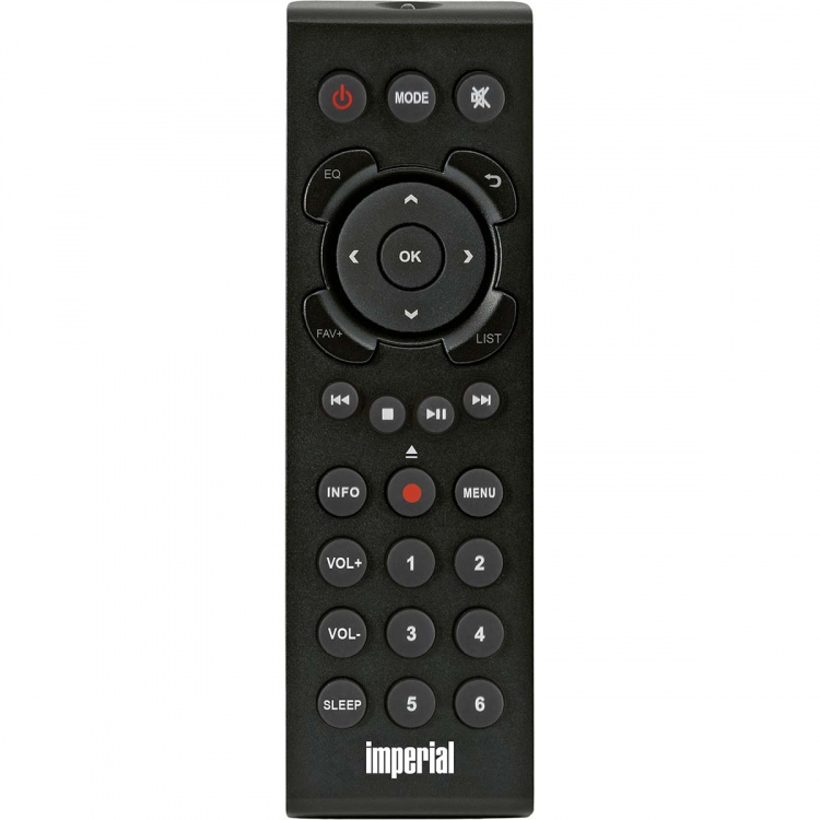 imperial DABMAN i560 CD All-in-one HiFi-järjestelmä vahvistimella ja CD-soittimella DAB+ / FM / Internet / Bluetooth Musta