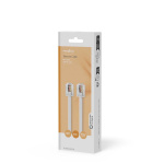 Nedis Puhelinkaapeli | RJ11 Uros | RJ11 Uros | 5.00 m | Kaapelin malli: Litteä | Kaapelin tyyppi: RJ11 | Läpikuultava / Valkoinen