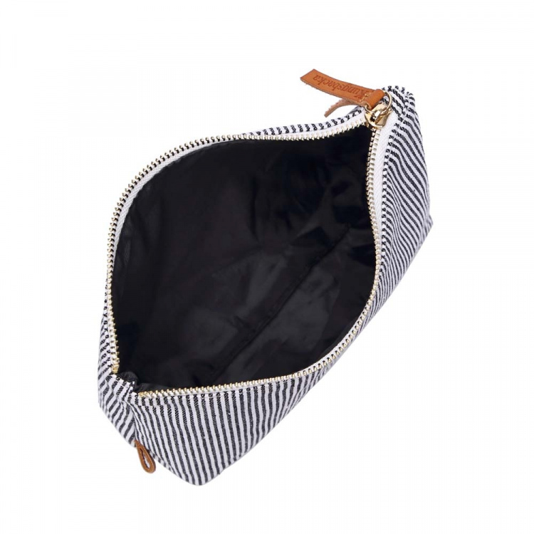 Kungsbacka Necessär Frida Top medium Black and White Stripe