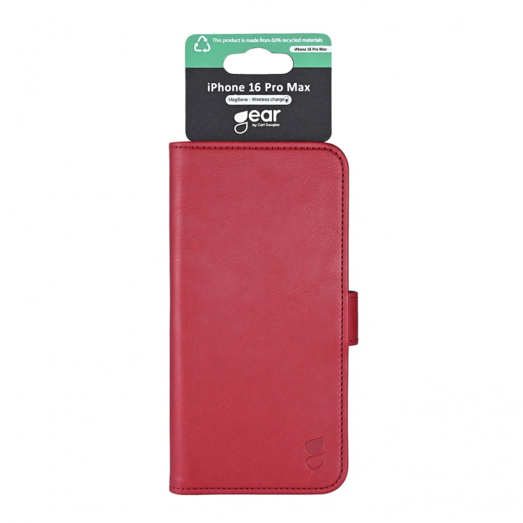 Gear Classic 3 card Recycled MagSerie iPhone 16 Pro Max Deep Red Gear Classic 3 card Recycled MagSerie iPhone 16 Pro Max Deep Red