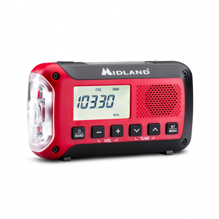 Midland Emergency Radio Power Bank ER250BT Red Black