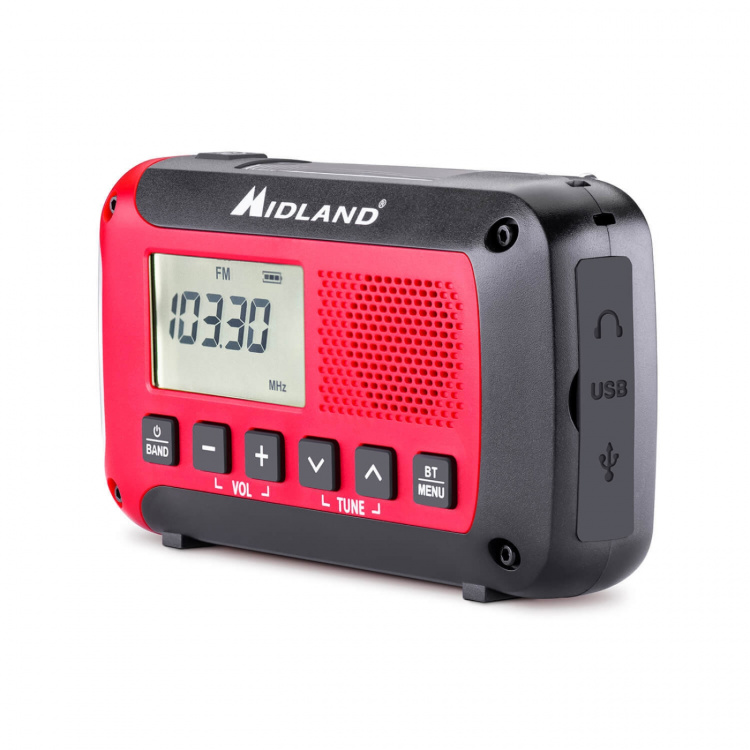 Midland Emergency Radio Power Bank ER250BT Red Black