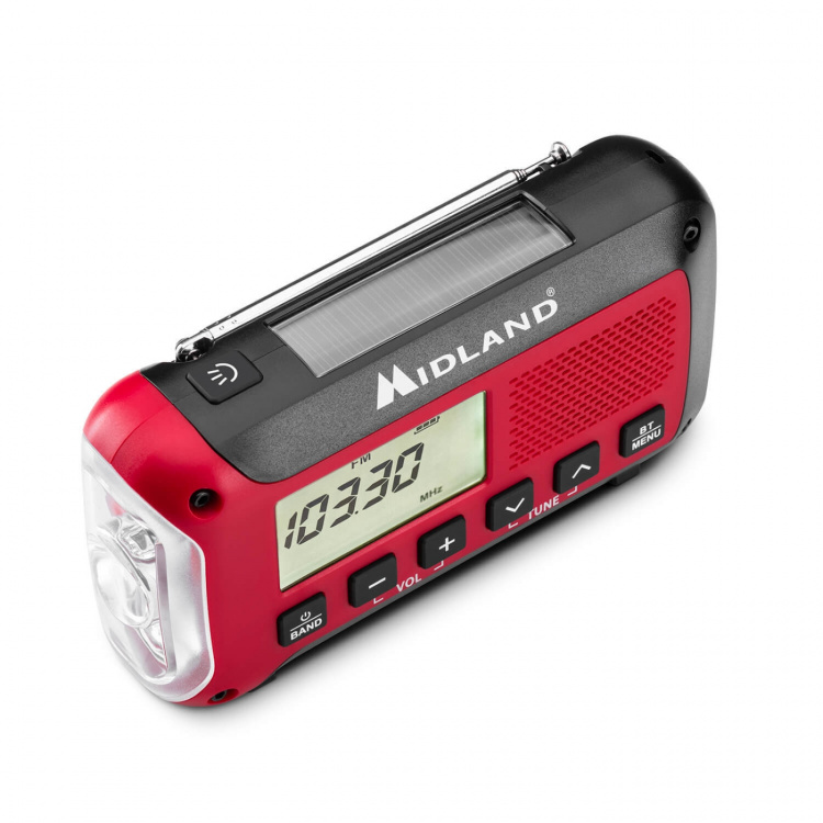 Midland Emergency Radio Power Bank ER250BT Red Black