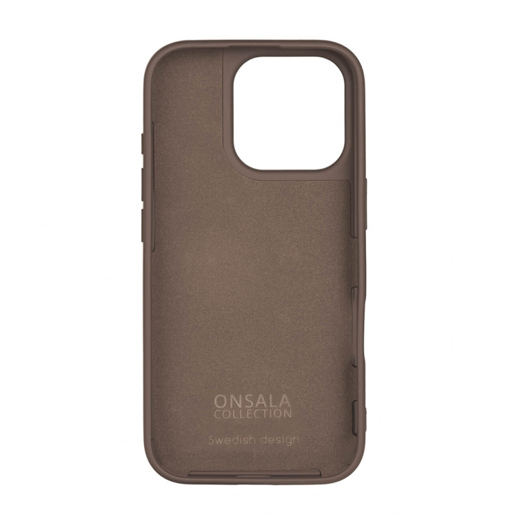 Onsala Back Sil Touch Recycled MagSerie iPhone 16 Pro Chocolate