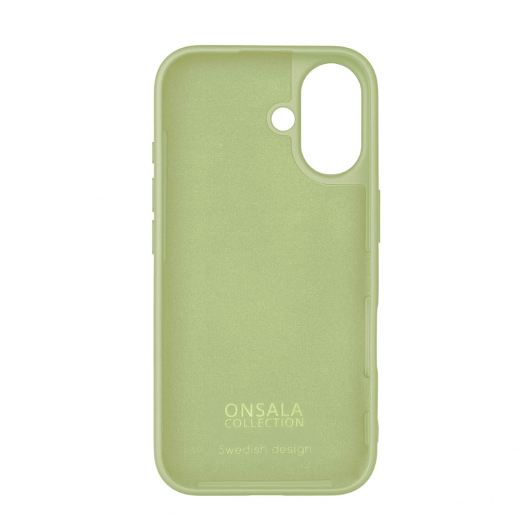 Onsala Mobilkuori silikonituntumalla Lime - iPhone 16